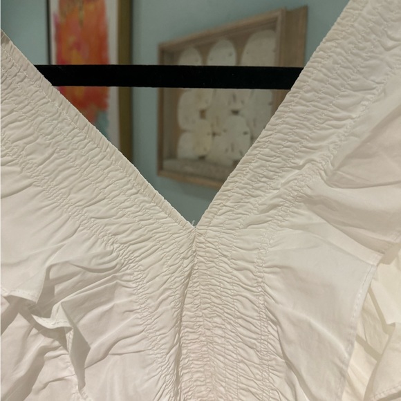 White Ruffled Tank - Picture 5 of 5